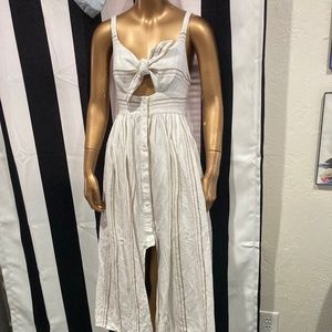 SHONAJOY LINEN SUMMER DRESS